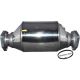 Catalytic converter polished stainless steel with E-mark without mounting kit
