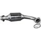 Catalytic converter polished stainless steel with E-mark without mounting kit