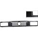 Radiator grille for square headlamps black