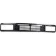 Radiator grille for square headlamps without cut out for emblem black