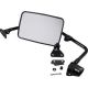 Door mirror truck style convex with mounting kit black right