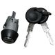 Ignition lock cylinder with keys