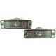Turn signal light set front smoked left/right E-marked